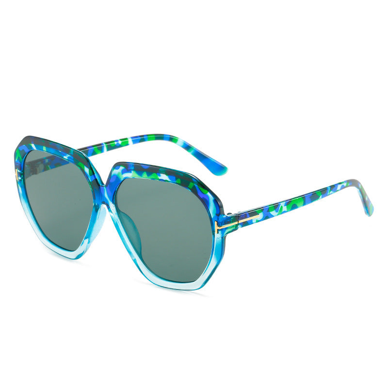 Modebewusste Übergroße Sechseckige Sonnenbrille Brehn