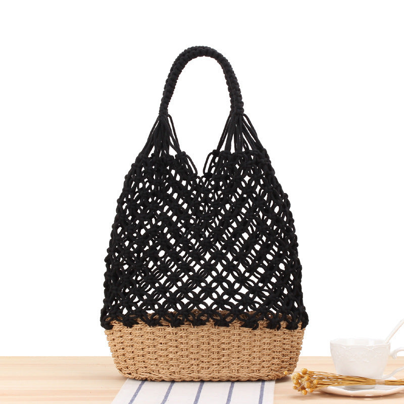 Handgeknüpfte Tragetasche mit Elegantem Netzdesign Brehn