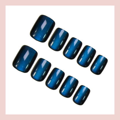 Kunstnagelset mit exklusivem Ombre-Design und schimmerndem Glanz Brehn