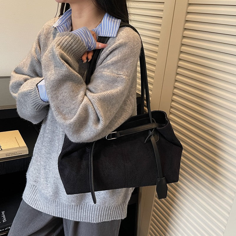 Luxe Wildleder Tote Bag Brehn