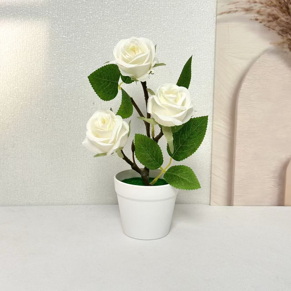 Faux Rosenblumenarrangement für Wohnkultur