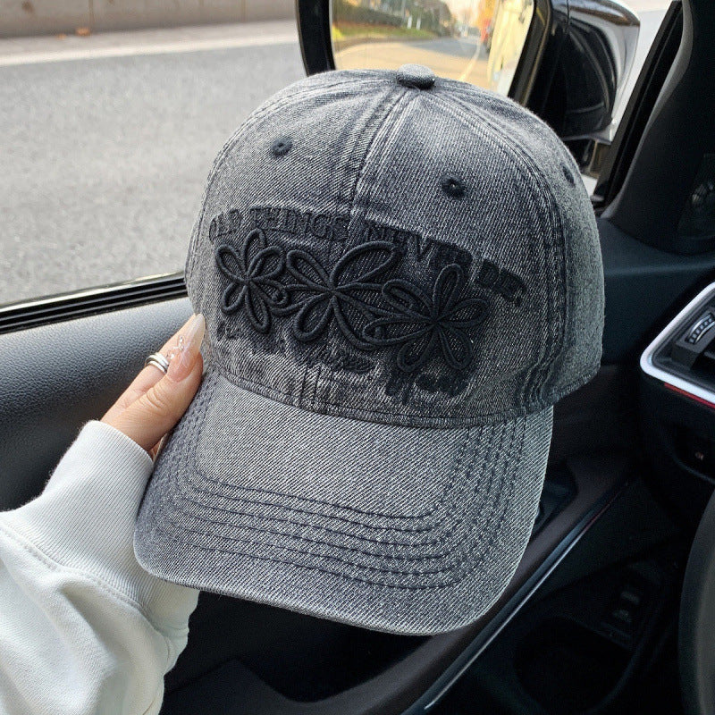 Damen Bestickte Denim Kappe Brehn