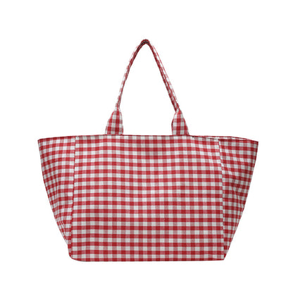 Stylische Gingham-muster Strandtasche