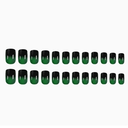 Stylische Ombre Druck-On Nagel Verbesserungen Brehn