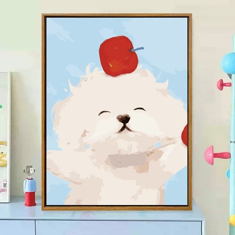 Süße hundethemen dekorative Leinwand Kunst Brehn
