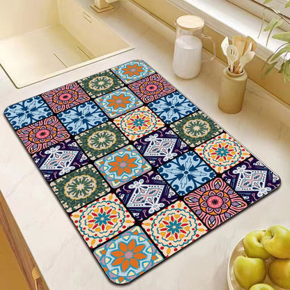 Elegante Mosaikmuster Küchenmatte Brehn