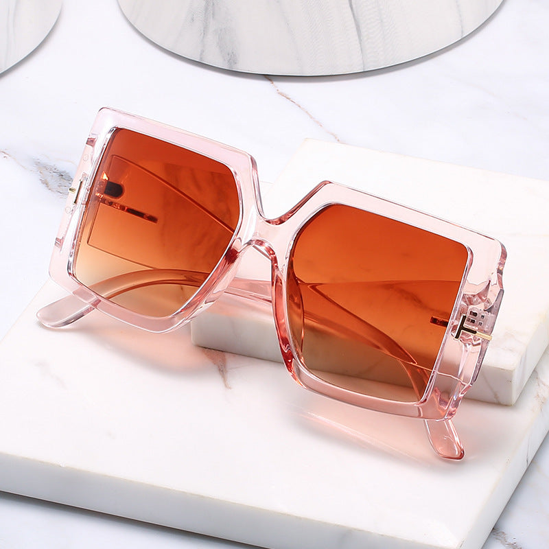 Oversized Geometrische Schild Sonnenbrille Brehn