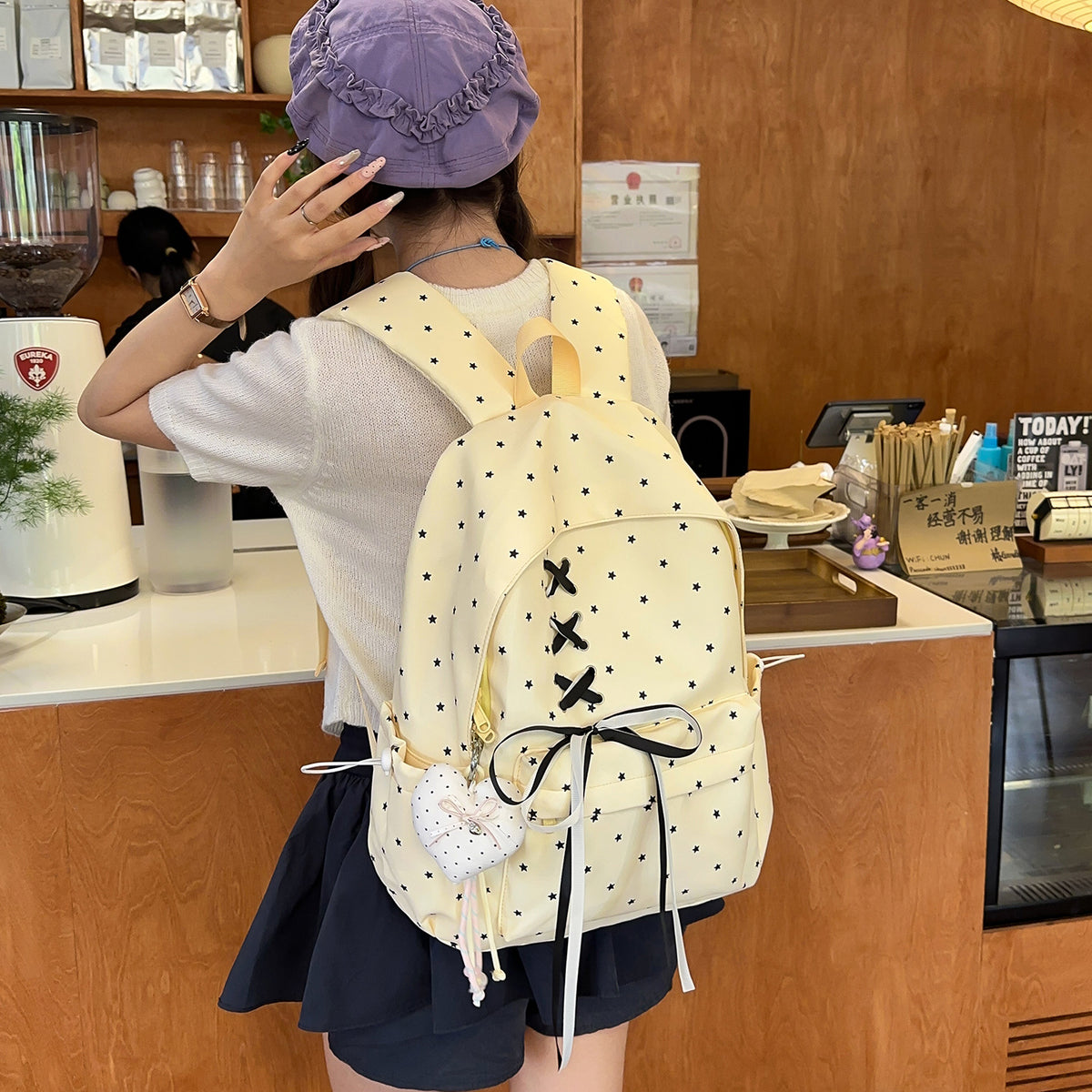 Sternenprint Dekorativer Schulrucksack Brehn