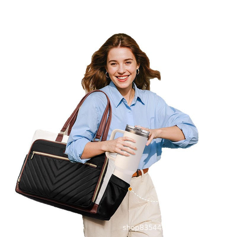 Multi-Funktionale gestepfte Tote Bag Brehn