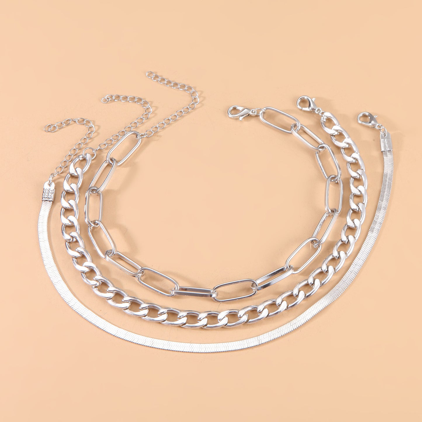 Verdrehte Silberkette Armband Brehn