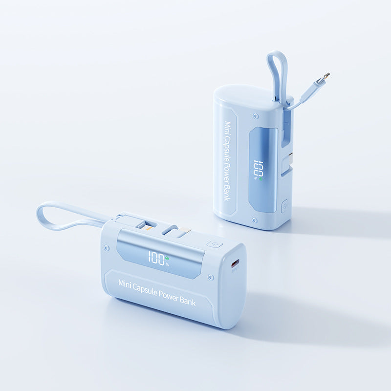Kompakte Mini-Powerbank mit Digitaler LED-Anzeige Brehn
