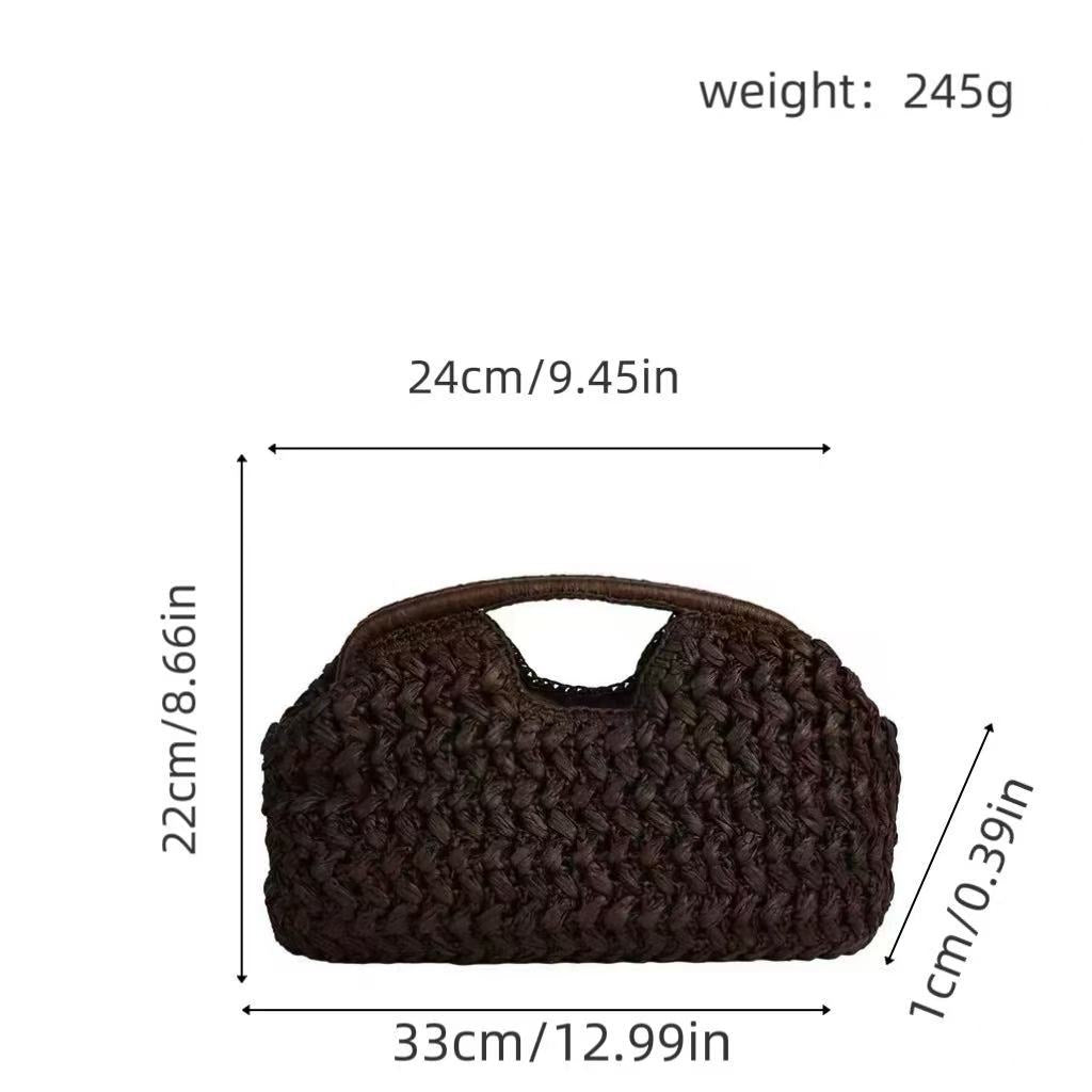 Praktische Bast-Handtasche Brehn
