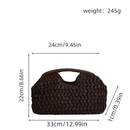 Praktische Bast-Handtasche Brehn