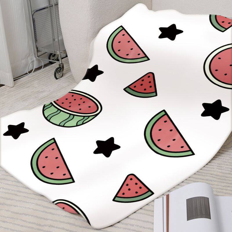 Verspielt Wassermelon-Themen Fleece-Decke