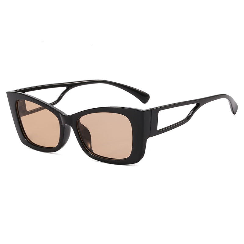 Damen trendige geometrische Sonnenbrille mit eckigem Rahmen Brehn