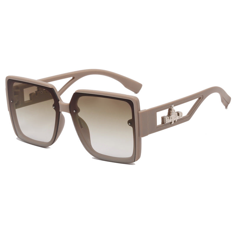 Damen quadratische Designer-Sonnenbrille mit eleganten Verzierungen Brehn