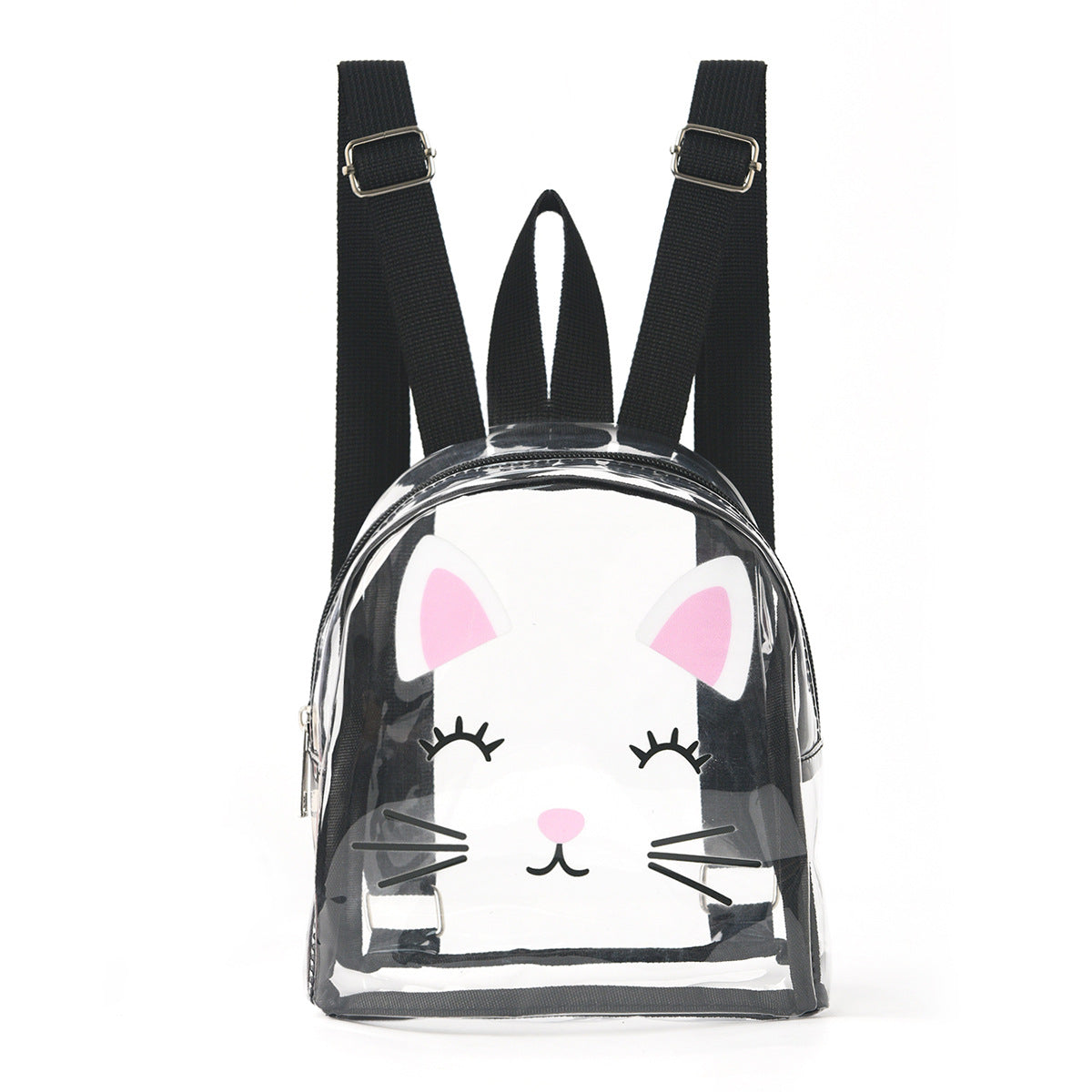 Durchsichtiger Rucksack mit Verspieltem Katzenmotiv Brehn