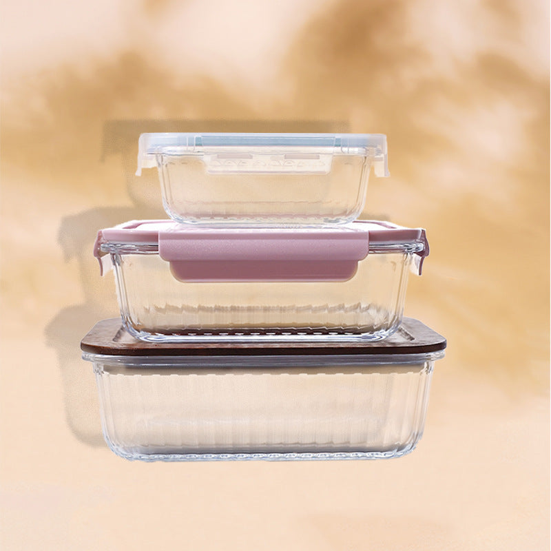 Damen luftdichte Aufbewahrungsboxen-Set aus Glas Brehn