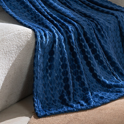 Damen Kuschelige Plüsch-Decke mit strukturierter Oberfläche Brehn