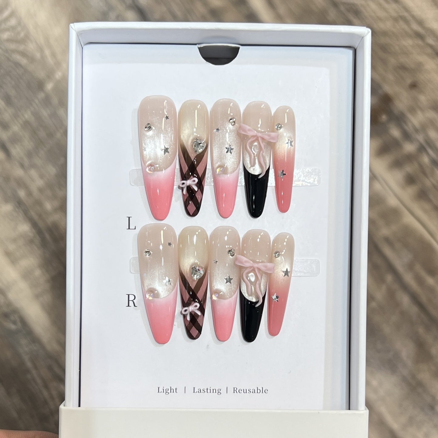 Premium Dekorative Stiletto Drucknagelset Brehn