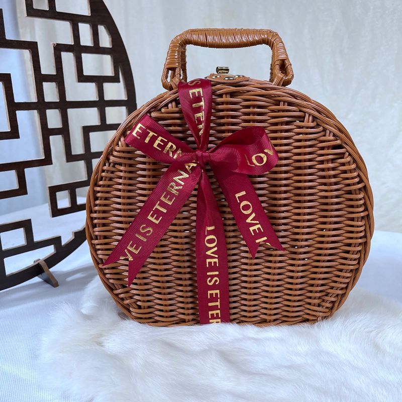 Damen stilvolle geflochtene Handtasche Brehn
