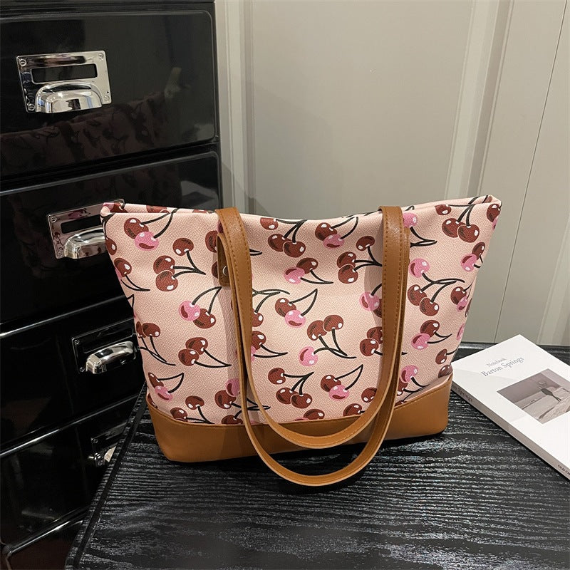Verspielt bedruckte Canvas-Tasche Brehn