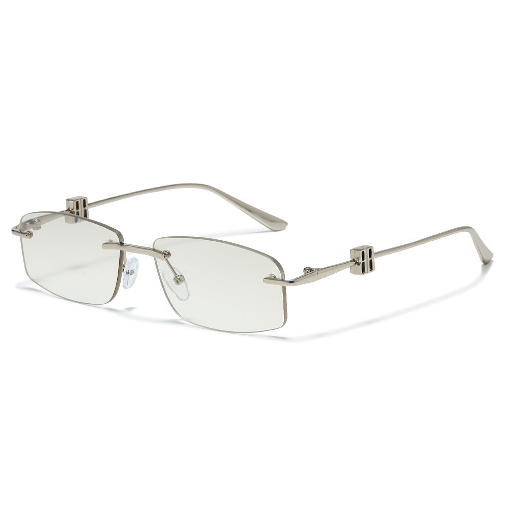 Avant-Garde Minimalistische Rechteck Sonnenbrille Brehn