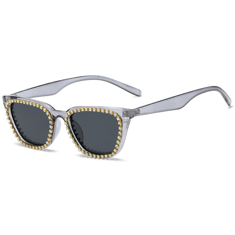Damen Sonnenbrille mit glamourösem Strassrahmen Brehn