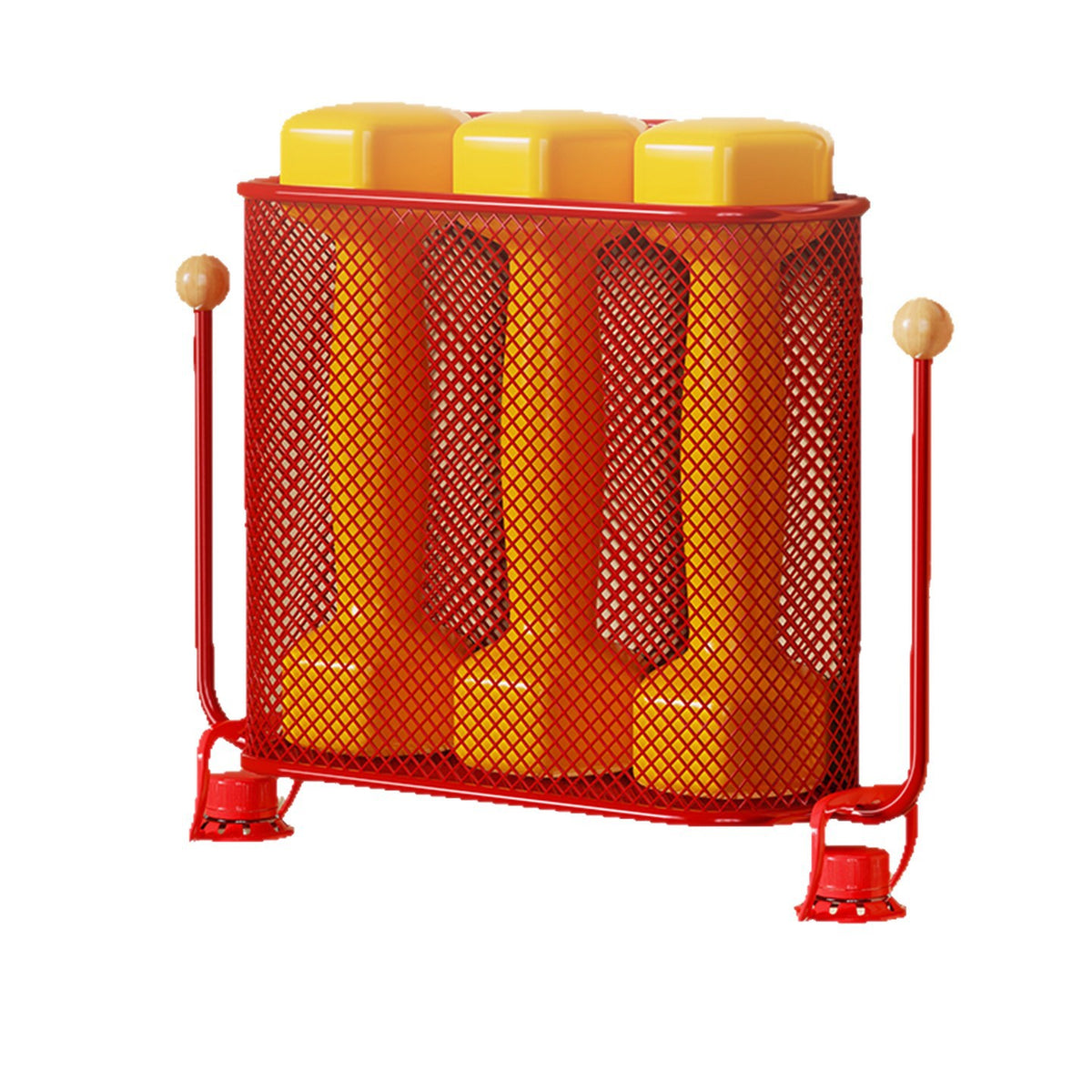 Wandmontierter Mesh-Badezimmer-Aufbewahrungskorb mit Doppelhaken und integriertem Griff