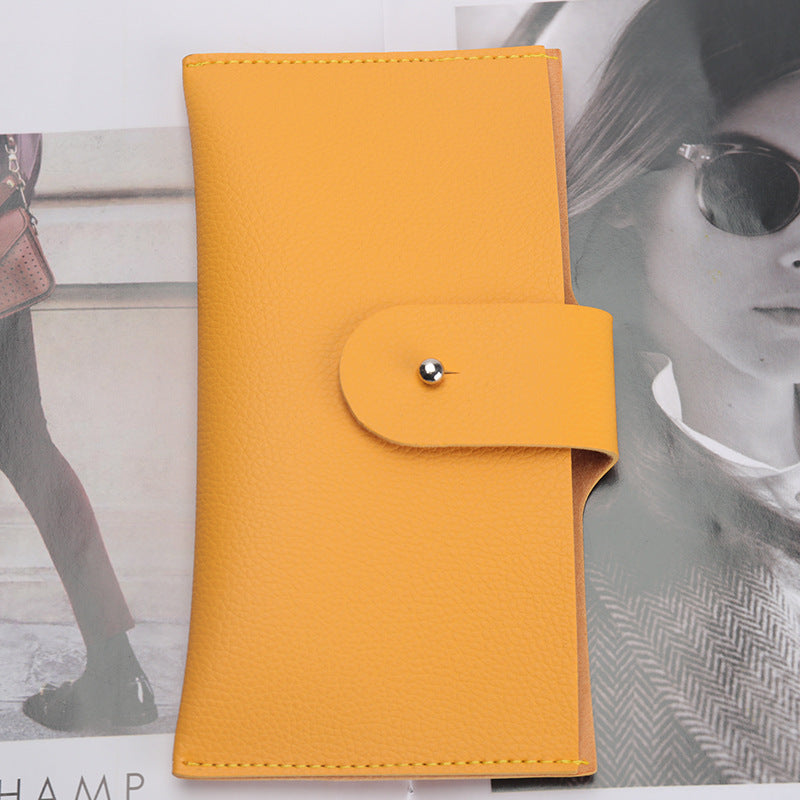 Stylische Strukturierte Leder Brieftasche Brehn