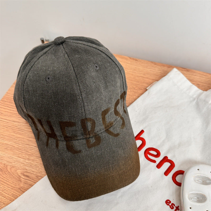 Damen Vintage Denim Baseball Cap Brehn