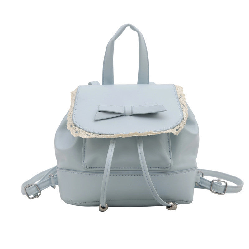 Niedlicher Mini-Rucksack mit Spitzenbesatz Brehn