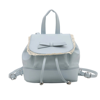 Niedlicher Mini-Rucksack mit Spitzenbesatz Brehn