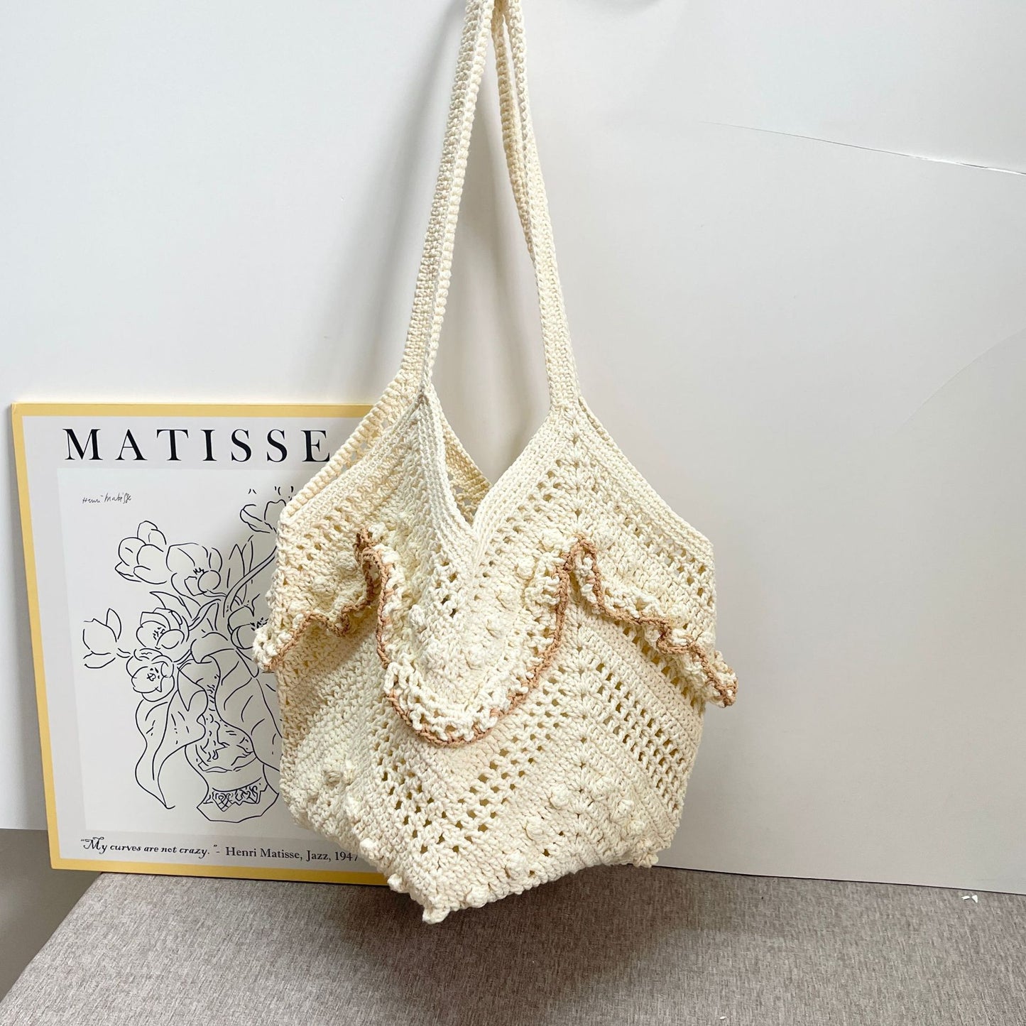 Handgefertigte Makramee-Tasche Brehn
