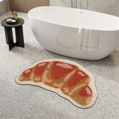 Croissant-förmige Badematte