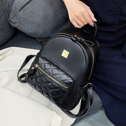 Gepolsterter Leder Mini Rucksack Brehn