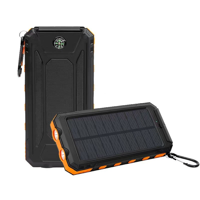 Hochleistungs-Solar-Powerbank mit Wasserdichtem Gehäuse und Mehreren Ladeanschlüssen Brehn
