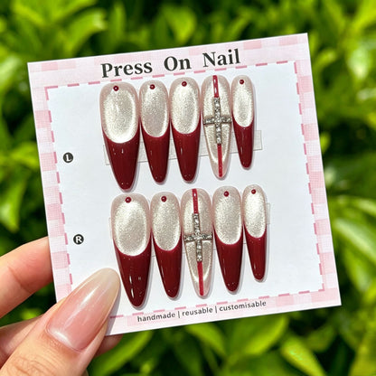 Anpassbare Ombre Press-On Nägel
