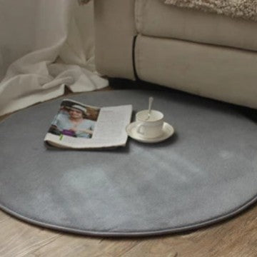 Plüsch runder Teppich