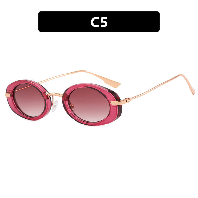 Damen modische Sonnenbrille im eleganten Ovaldesign Brehn