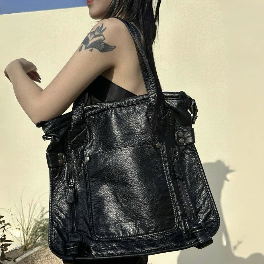 Multi-Funktionale Leder Tasche