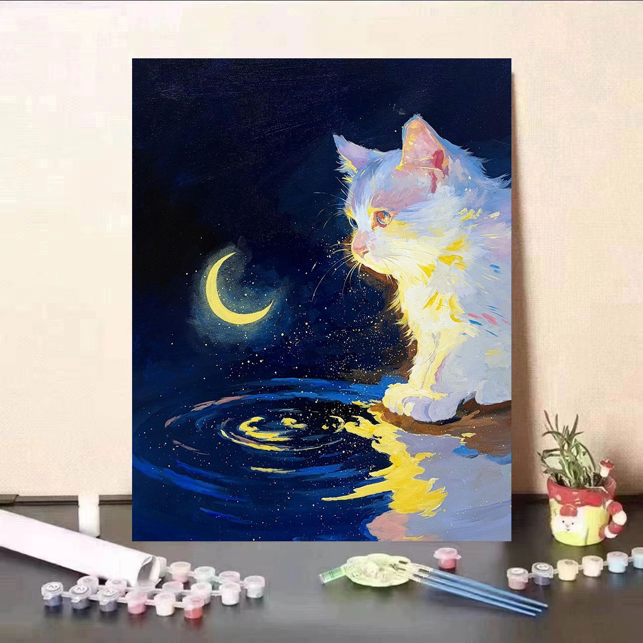 Kat-Themen Fantasy Wandkunst Leinwanddruck Brehn