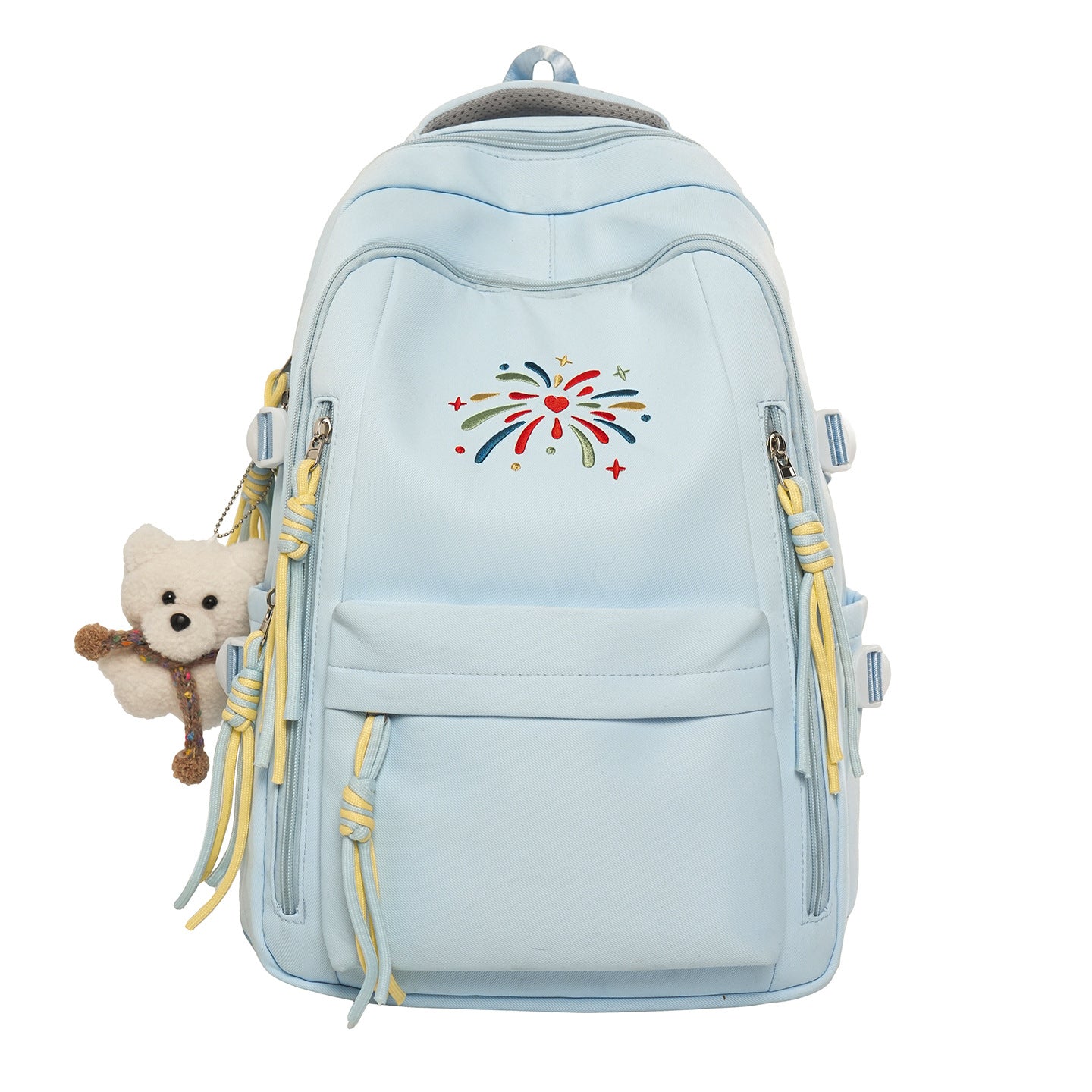 Rucksack mit Bunten Verzierungen und Innovativen Fächern Brehn