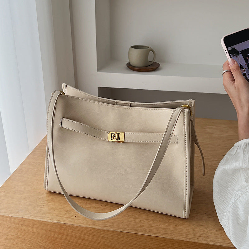 Elegante Leder Tote Bag