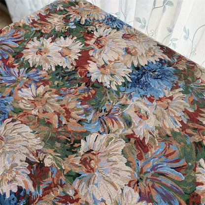 Blumenmuster Baumwoll-Wurfdecke