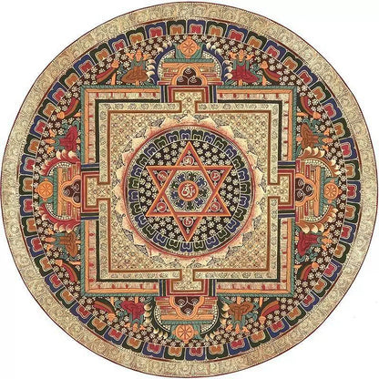 Runder Vintage Teppich