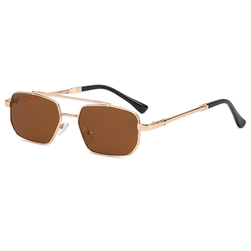 Damen modische geometrische Brille mit leichtem Metallrahmen Brehn