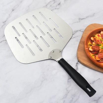 extra-breite perforierte Pizzaschaufel ergonomischer hitzebeständiger Griff Brehn