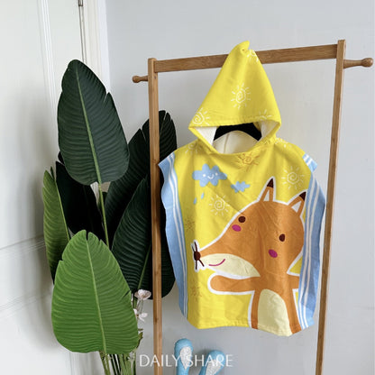 Kinder Haifisch-Design Kapuzenhandtuch Poncho Brehn