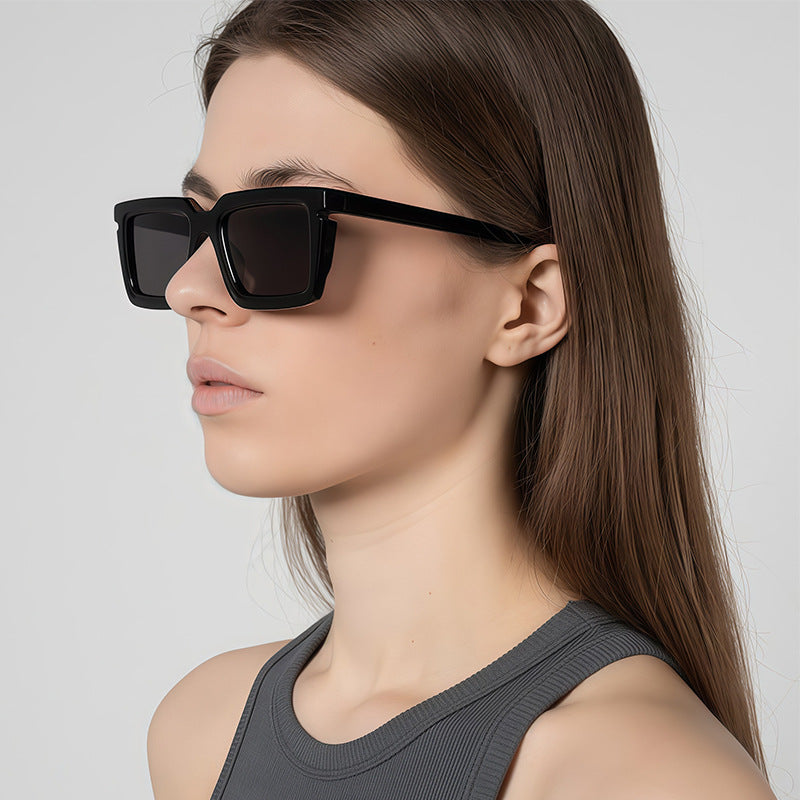Herren Bold Retro Quadratische Sonnenbrille Brehn